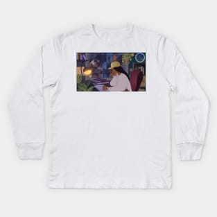 Lberty Lofi Radio Kids Long Sleeve T-Shirt